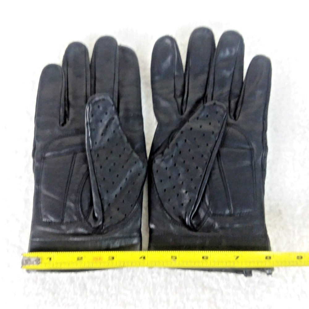 Vintage River Road Black Cheyenne Style Motorcycle Gloves Size Mens Large - Picture 2 of 10